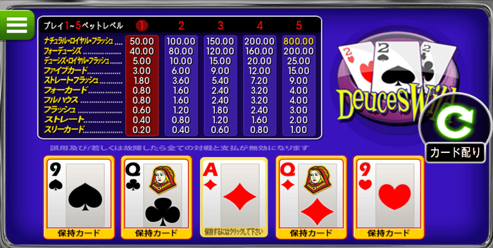 オンラインカジノのビデオポーカーのルールと遊び方